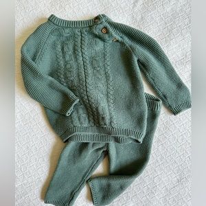 Little Planet by Carter’s Organic Sweater Knit Set, 3 months